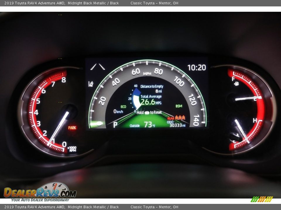 2019 Toyota RAV4 Adventure AWD Midnight Black Metallic / Black Photo #8