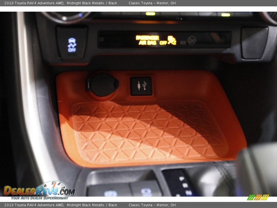 2019 Toyota RAV4 Adventure AWD Midnight Black Metallic / Black Photo #13