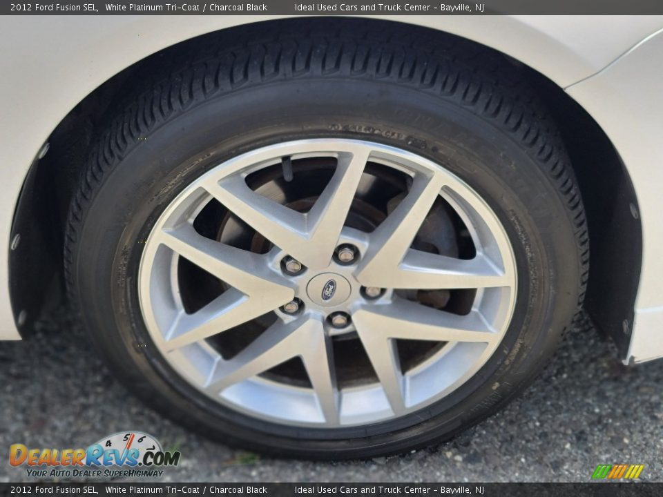 2012 Ford Fusion SEL White Platinum Tri-Coat / Charcoal Black Photo #29