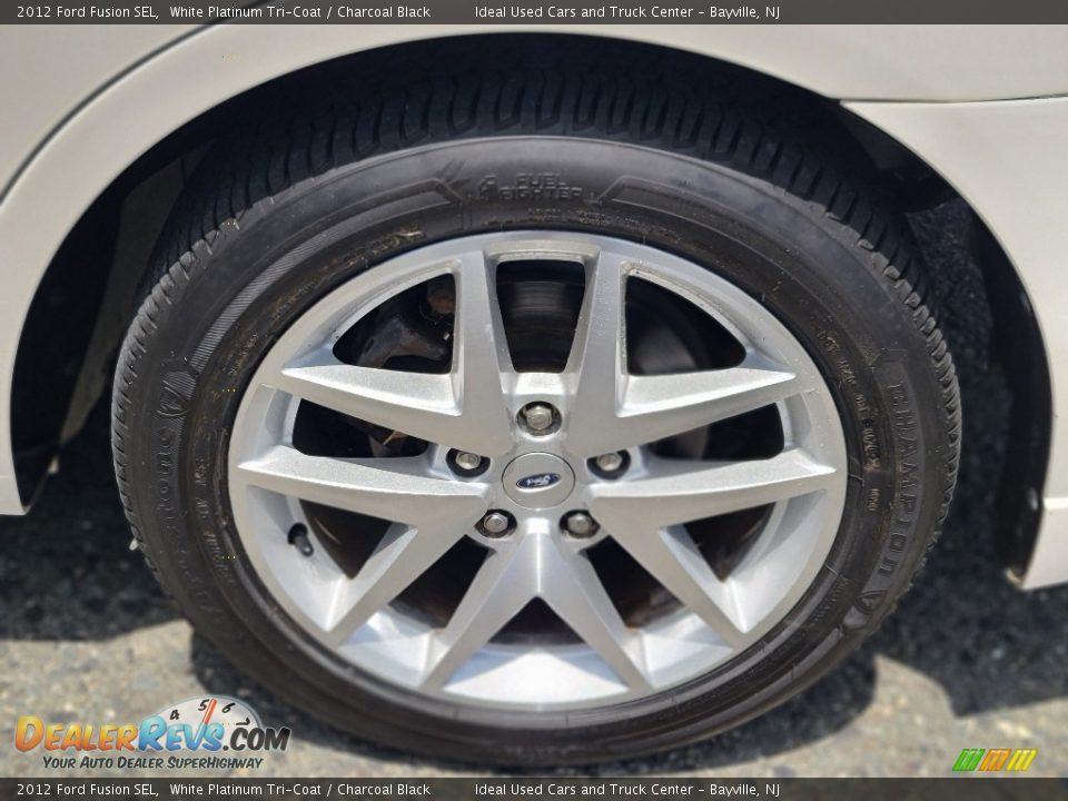 2012 Ford Fusion SEL White Platinum Tri-Coat / Charcoal Black Photo #31