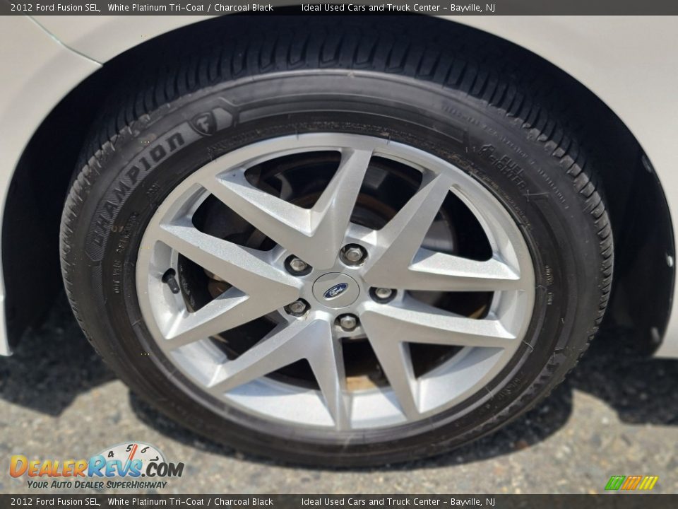 2012 Ford Fusion SEL White Platinum Tri-Coat / Charcoal Black Photo #32