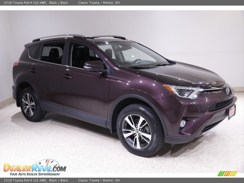 2018 Toyota RAV4 XLE AWD Black / Black Photo #1