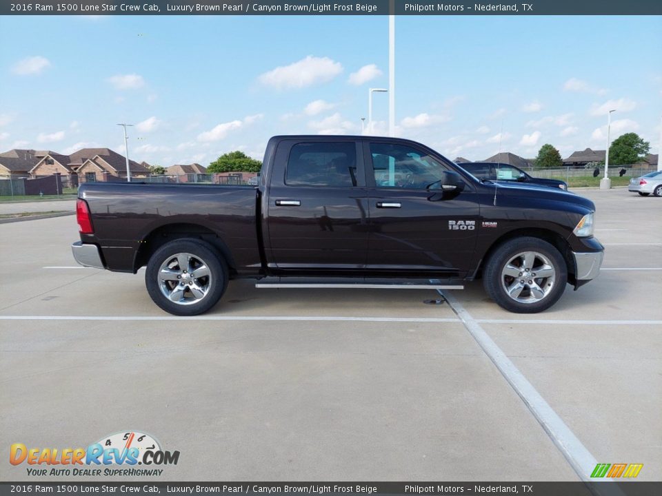 Luxury Brown Pearl 2016 Ram 1500 Lone Star Crew Cab Photo #8