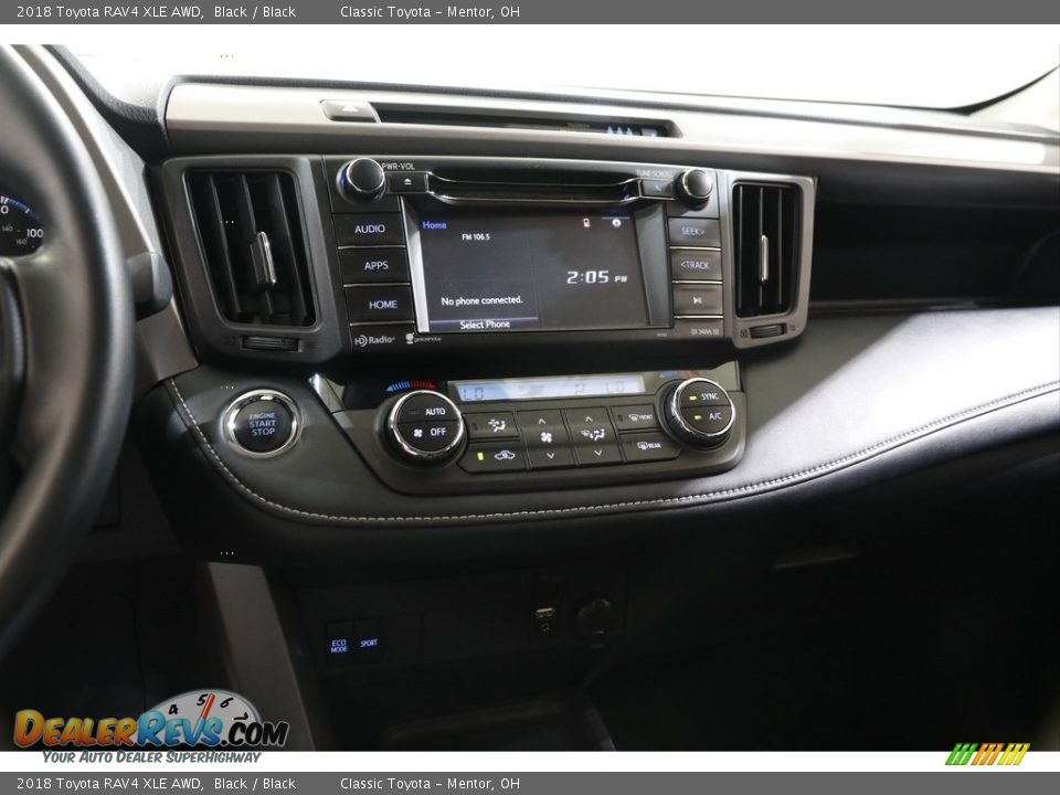 2018 Toyota RAV4 XLE AWD Black / Black Photo #9
