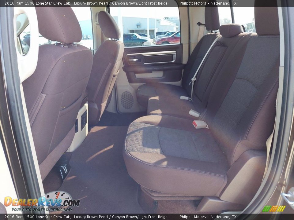 2016 Ram 1500 Lone Star Crew Cab Luxury Brown Pearl / Canyon Brown/Light Frost Beige Photo #12