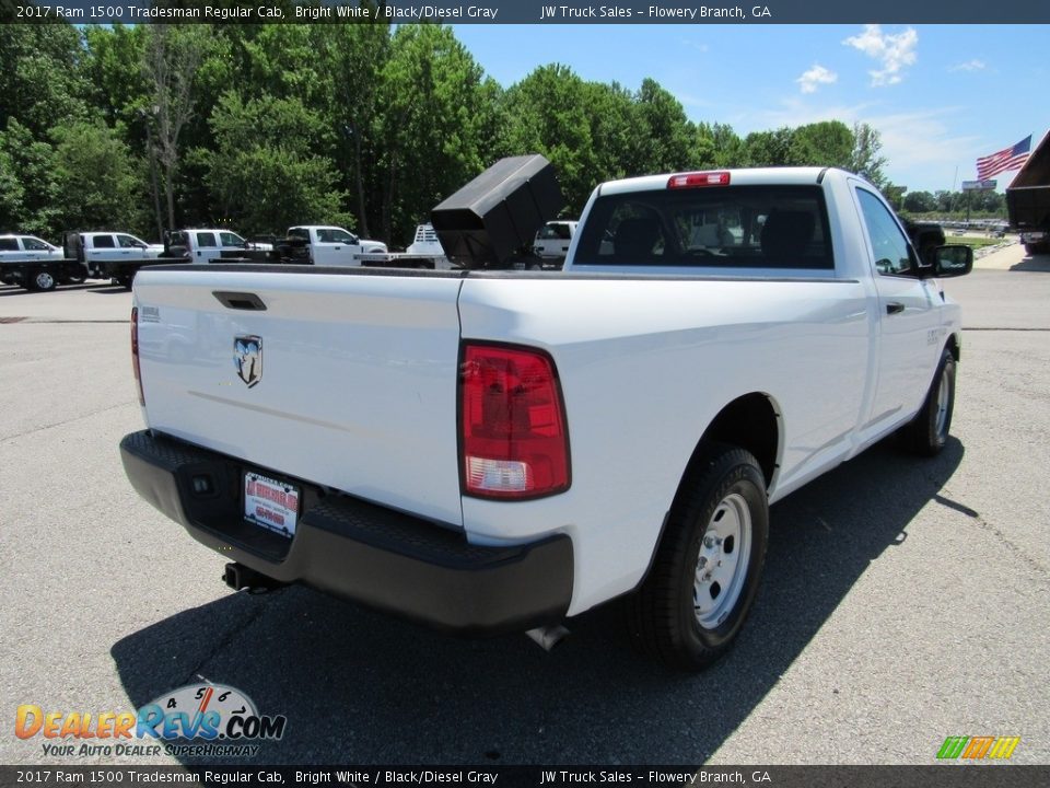 2017 Ram 1500 Tradesman Regular Cab Bright White / Black/Diesel Gray Photo #4