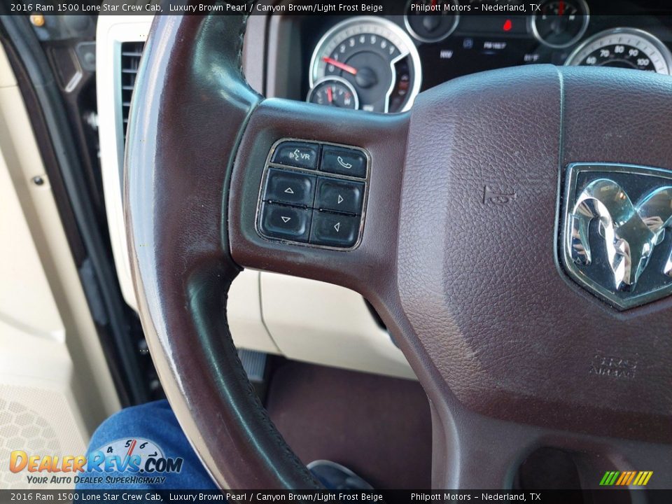 2016 Ram 1500 Lone Star Crew Cab Steering Wheel Photo #16