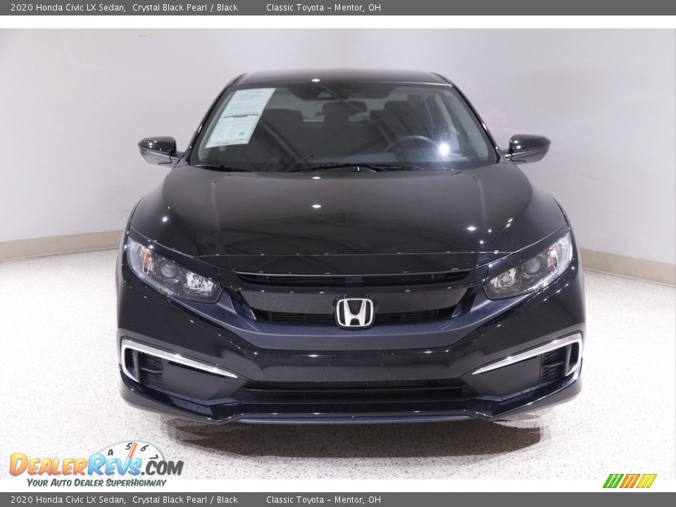 2020 Honda Civic LX Sedan Crystal Black Pearl / Black Photo #2