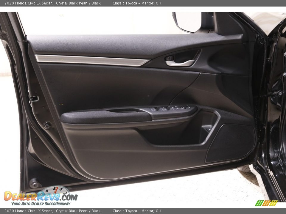 2020 Honda Civic LX Sedan Crystal Black Pearl / Black Photo #4