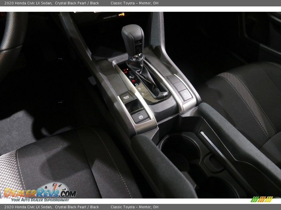 2020 Honda Civic LX Sedan Crystal Black Pearl / Black Photo #11