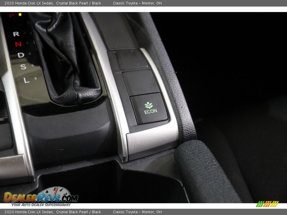 2020 Honda Civic LX Sedan Crystal Black Pearl / Black Photo #12