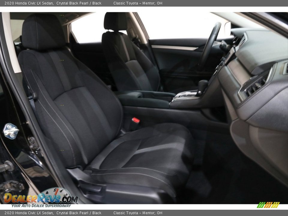 2020 Honda Civic LX Sedan Crystal Black Pearl / Black Photo #13
