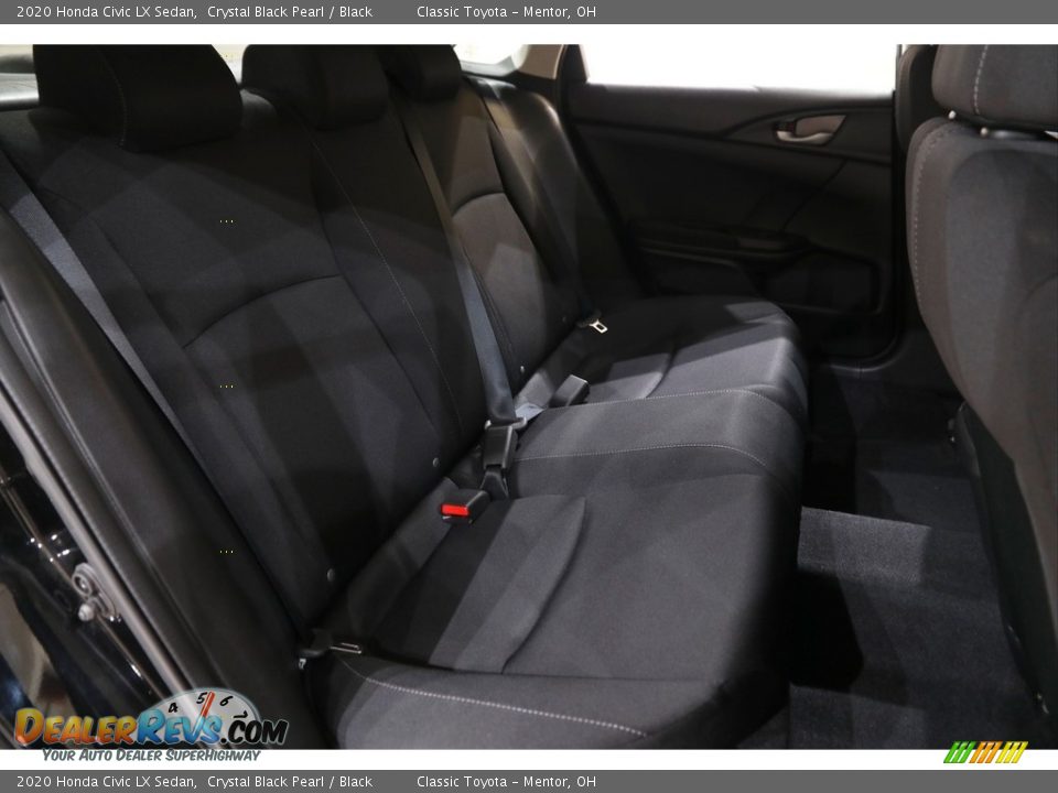 2020 Honda Civic LX Sedan Crystal Black Pearl / Black Photo #14