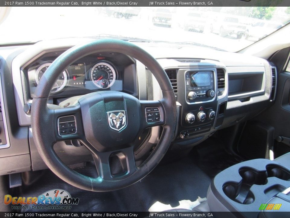 2017 Ram 1500 Tradesman Regular Cab Bright White / Black/Diesel Gray Photo #18