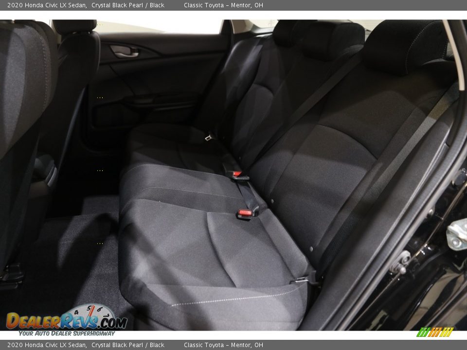 2020 Honda Civic LX Sedan Crystal Black Pearl / Black Photo #15