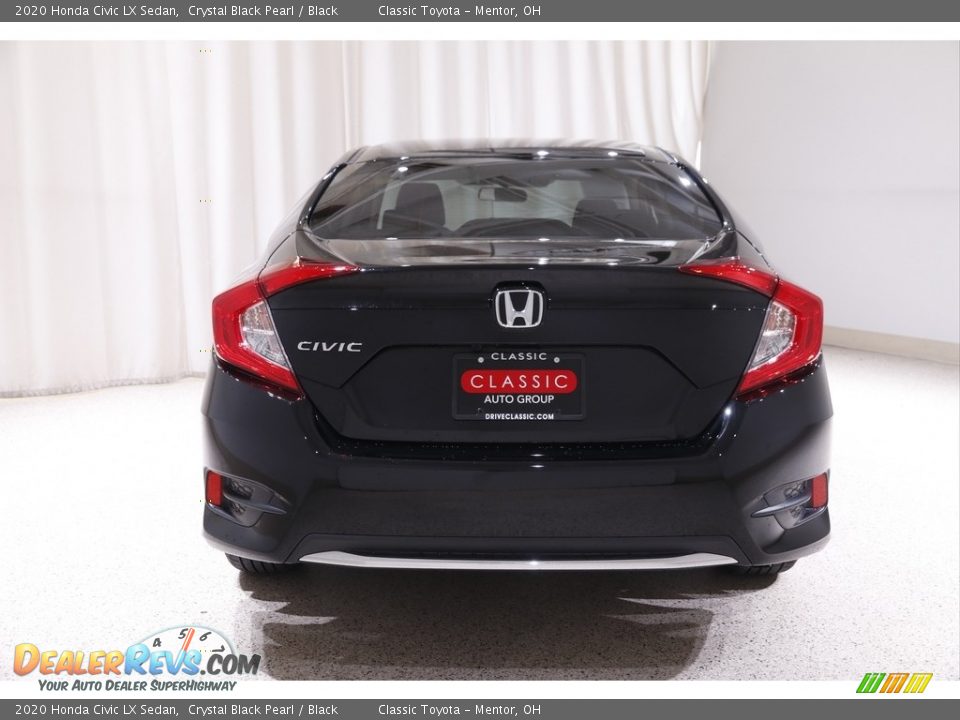 2020 Honda Civic LX Sedan Crystal Black Pearl / Black Photo #16