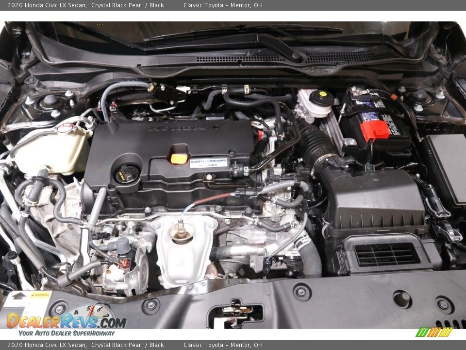 2020 Honda Civic LX Sedan Crystal Black Pearl / Black Photo #17