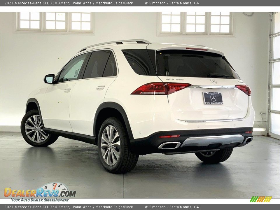 2021 Mercedes-Benz GLE 350 4Matic Polar White / Macchiato Beige/Black Photo #2