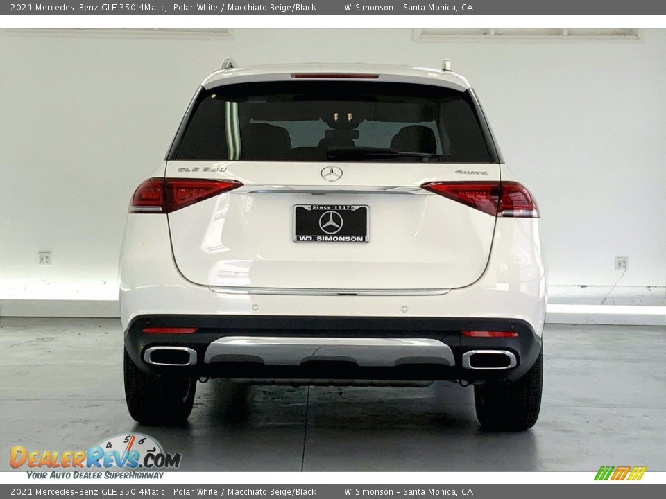 2021 Mercedes-Benz GLE 350 4Matic Polar White / Macchiato Beige/Black Photo #3