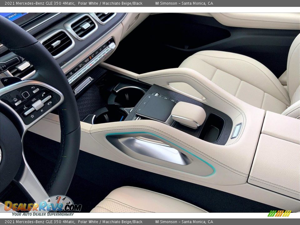 2021 Mercedes-Benz GLE 350 4Matic Polar White / Macchiato Beige/Black Photo #8