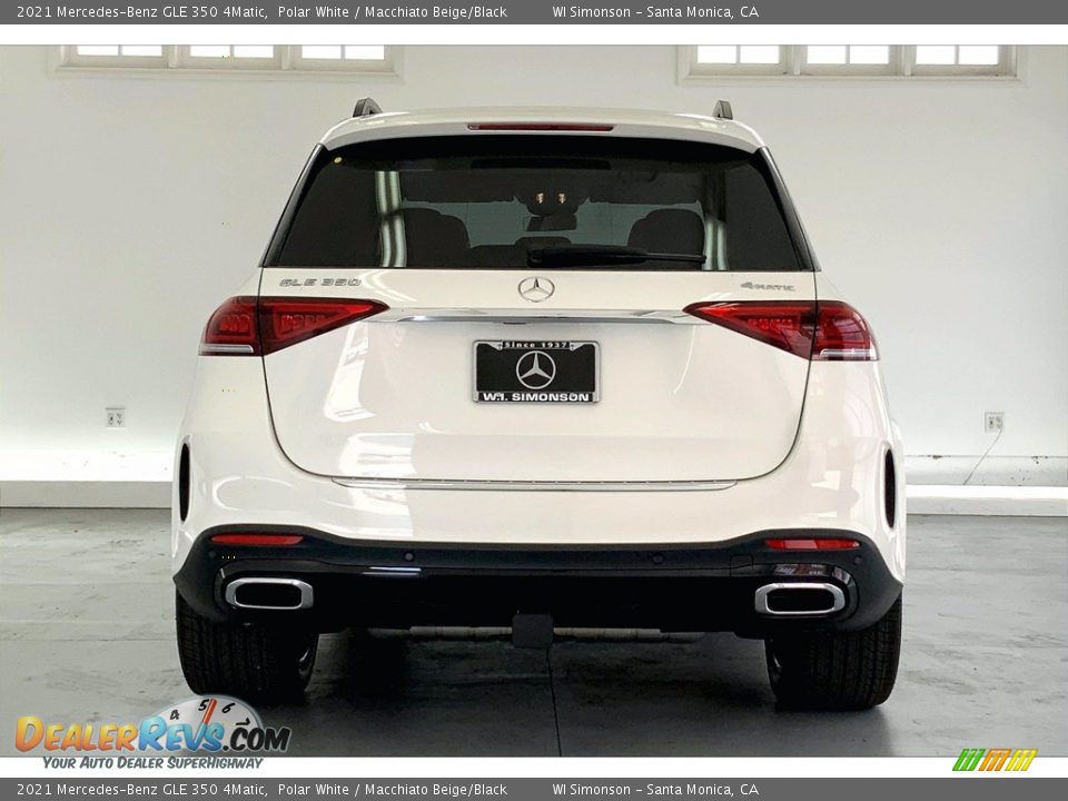 2021 Mercedes-Benz GLE 350 4Matic Polar White / Macchiato Beige/Black Photo #3