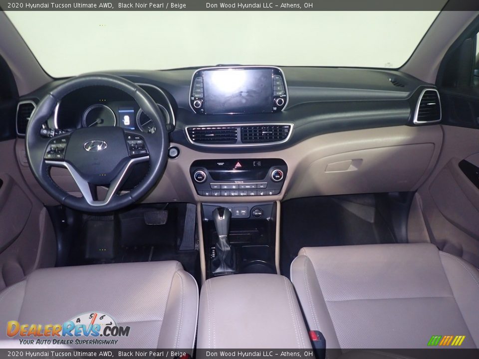 2020 Hyundai Tucson Ultimate AWD Black Noir Pearl / Beige Photo #28