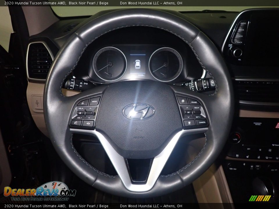 2020 Hyundai Tucson Ultimate AWD Black Noir Pearl / Beige Photo #31