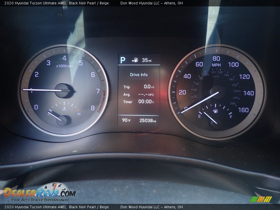 2020 Hyundai Tucson Ultimate AWD Black Noir Pearl / Beige Photo #32