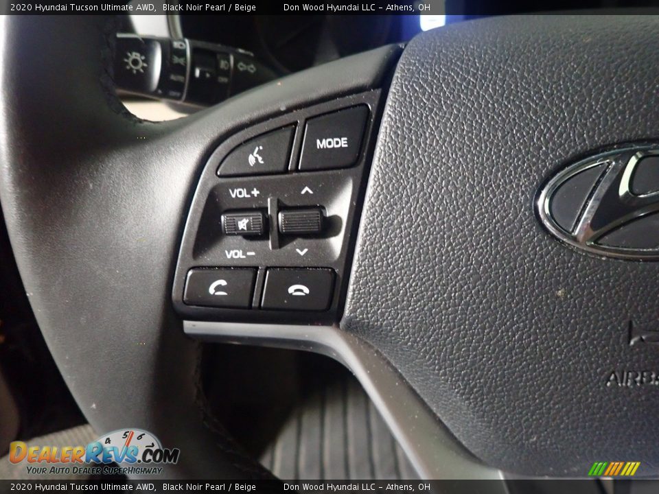 2020 Hyundai Tucson Ultimate AWD Black Noir Pearl / Beige Photo #33