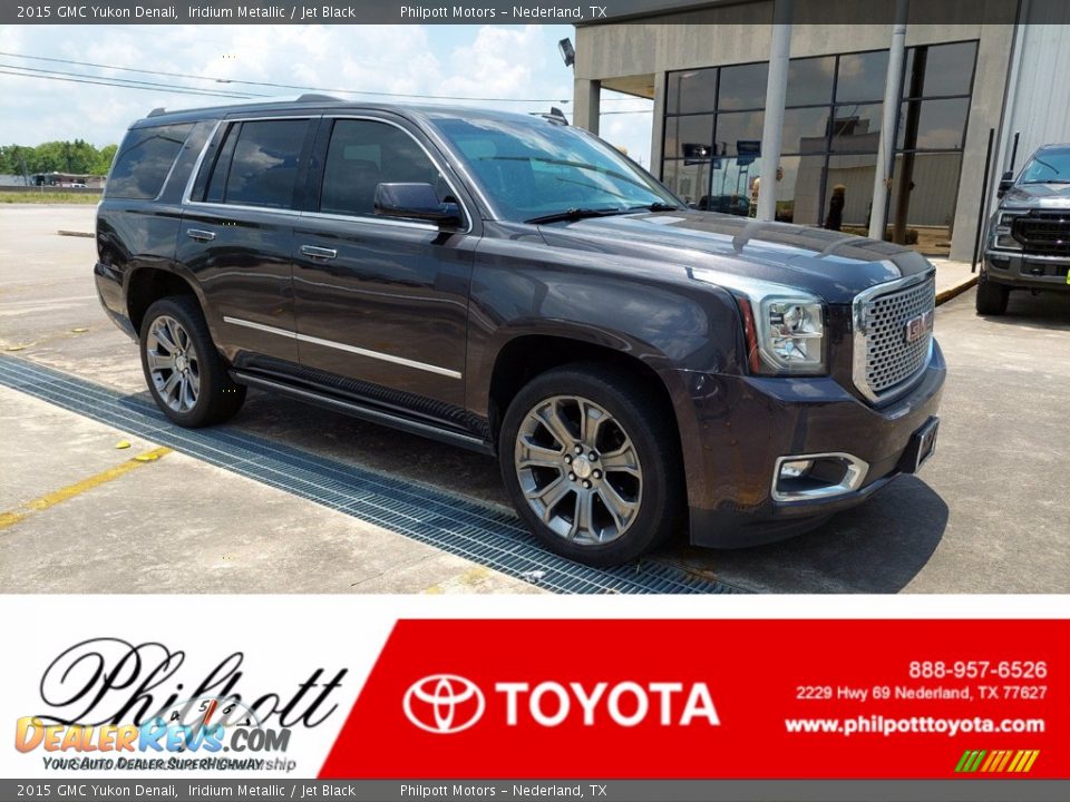 2015 GMC Yukon Denali Iridium Metallic / Jet Black Photo #1