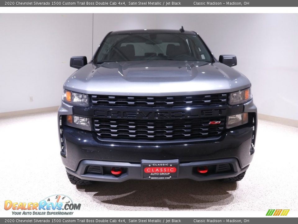 2020 Chevrolet Silverado 1500 Custom Trail Boss Double Cab 4x4 Satin Steel Metallic / Jet Black Photo #2