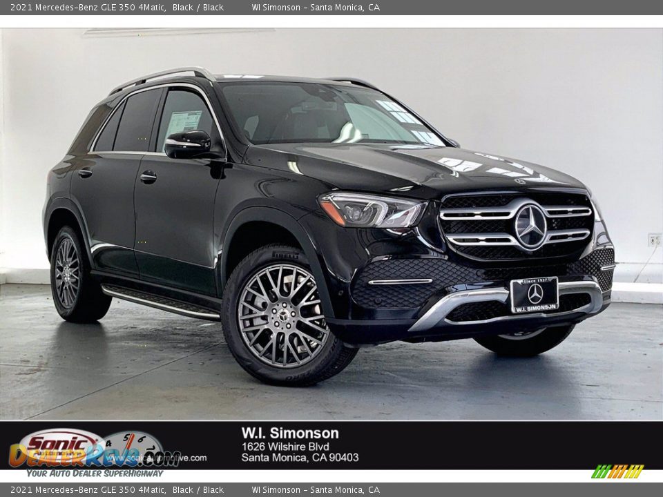 2021 Mercedes-Benz GLE 350 4Matic Black / Black Photo #1