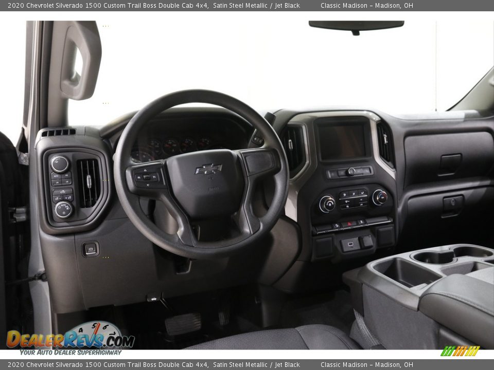 2020 Chevrolet Silverado 1500 Custom Trail Boss Double Cab 4x4 Satin Steel Metallic / Jet Black Photo #7