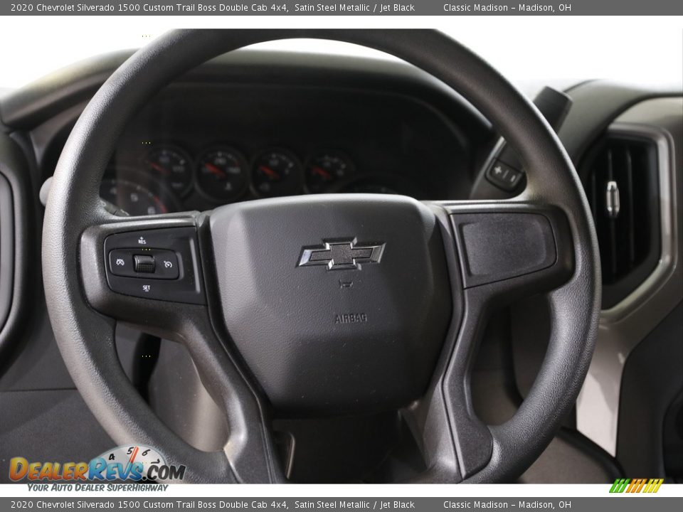 2020 Chevrolet Silverado 1500 Custom Trail Boss Double Cab 4x4 Satin Steel Metallic / Jet Black Photo #8
