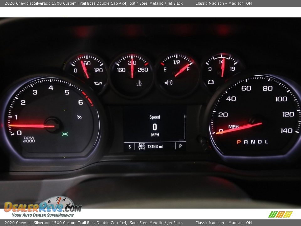 2020 Chevrolet Silverado 1500 Custom Trail Boss Double Cab 4x4 Satin Steel Metallic / Jet Black Photo #9