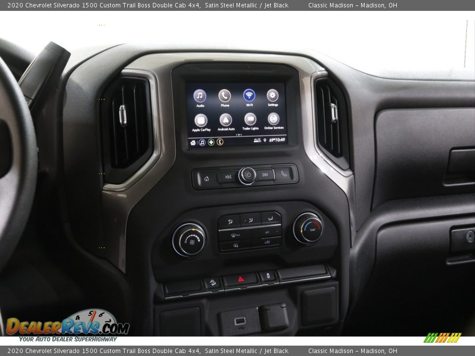 2020 Chevrolet Silverado 1500 Custom Trail Boss Double Cab 4x4 Satin Steel Metallic / Jet Black Photo #10