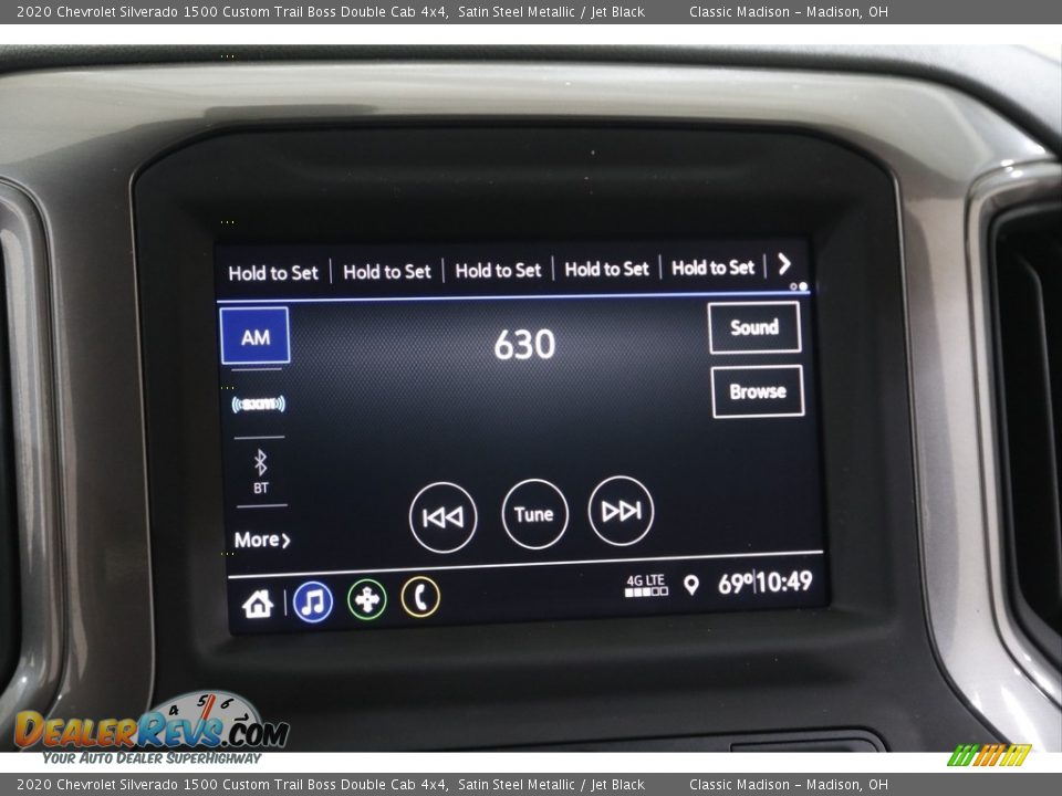 2020 Chevrolet Silverado 1500 Custom Trail Boss Double Cab 4x4 Satin Steel Metallic / Jet Black Photo #11