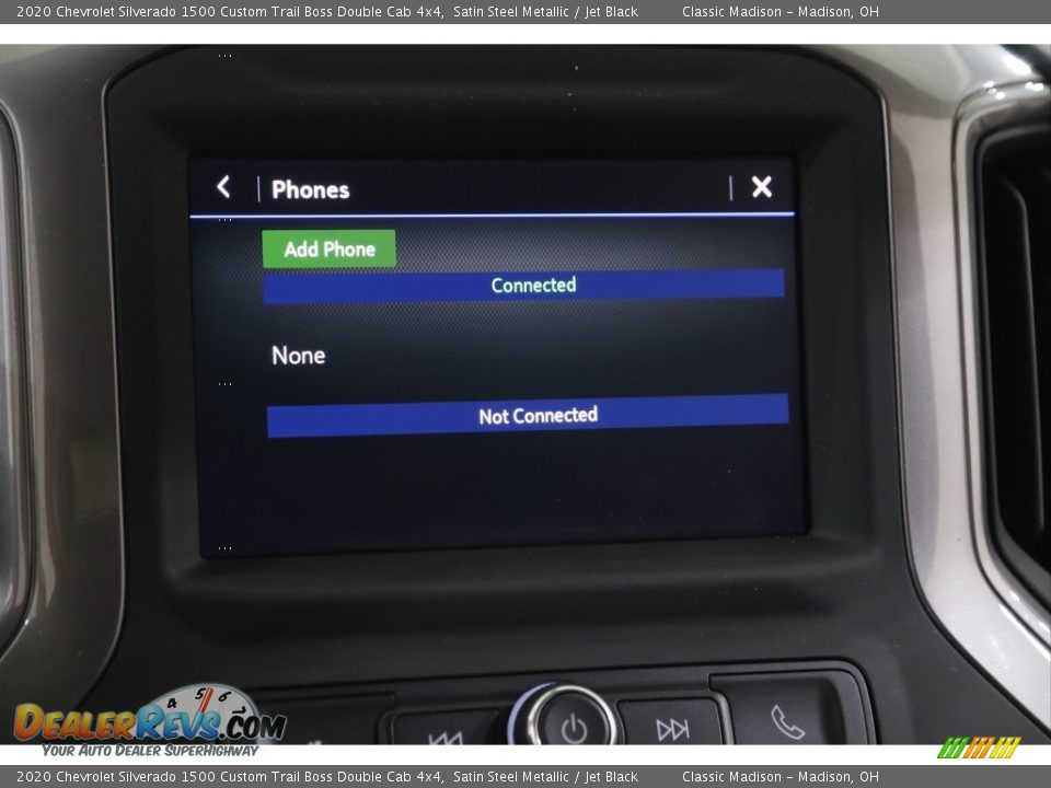 2020 Chevrolet Silverado 1500 Custom Trail Boss Double Cab 4x4 Satin Steel Metallic / Jet Black Photo #12