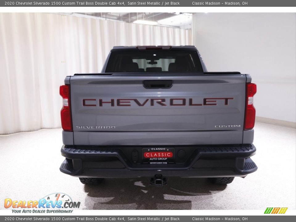 2020 Chevrolet Silverado 1500 Custom Trail Boss Double Cab 4x4 Satin Steel Metallic / Jet Black Photo #20