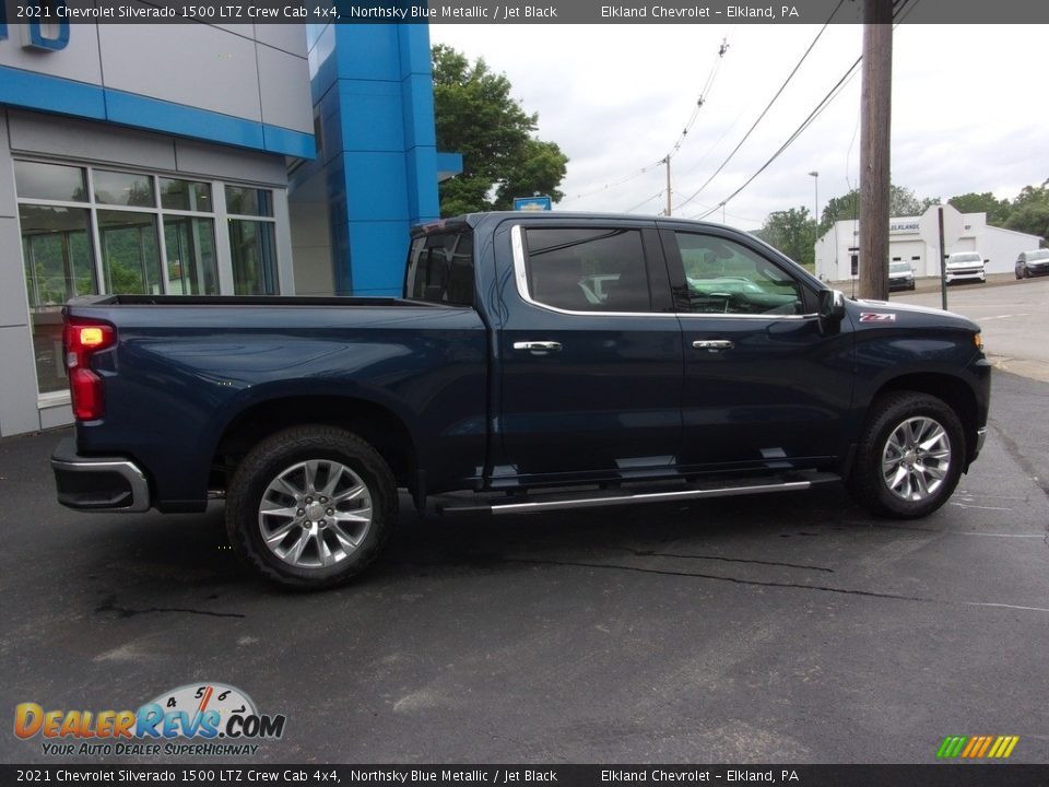 2021 Chevrolet Silverado 1500 LTZ Crew Cab 4x4 Northsky Blue Metallic / Jet Black Photo #3