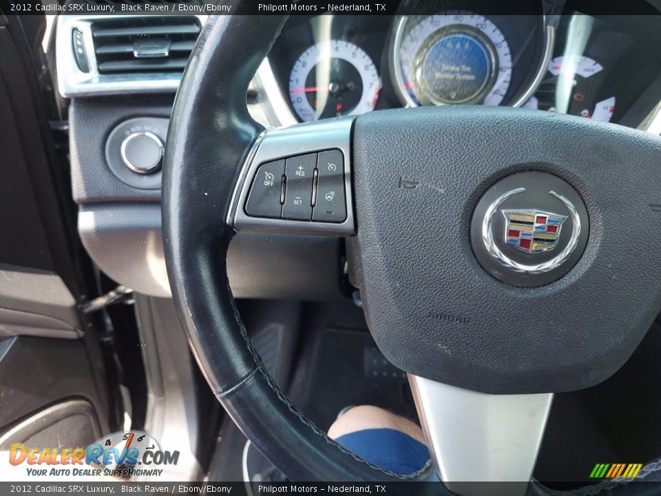 2012 Cadillac SRX Luxury Black Raven / Ebony/Ebony Photo #16