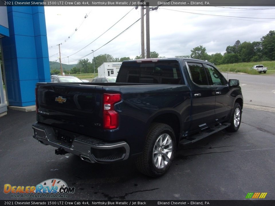 2021 Chevrolet Silverado 1500 LTZ Crew Cab 4x4 Northsky Blue Metallic / Jet Black Photo #4