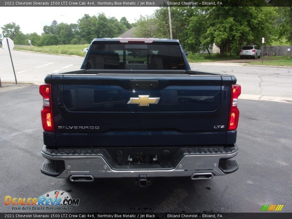 2021 Chevrolet Silverado 1500 LTZ Crew Cab 4x4 Northsky Blue Metallic / Jet Black Photo #5