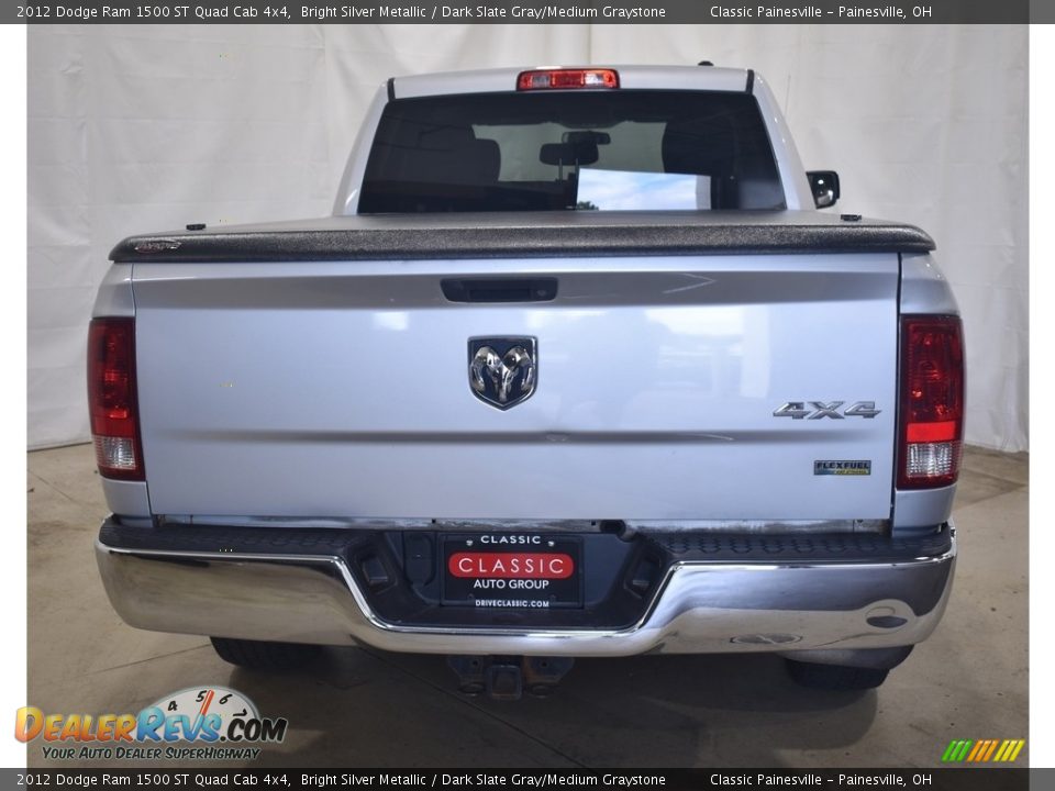 2012 Dodge Ram 1500 ST Quad Cab 4x4 Bright Silver Metallic / Dark Slate Gray/Medium Graystone Photo #3