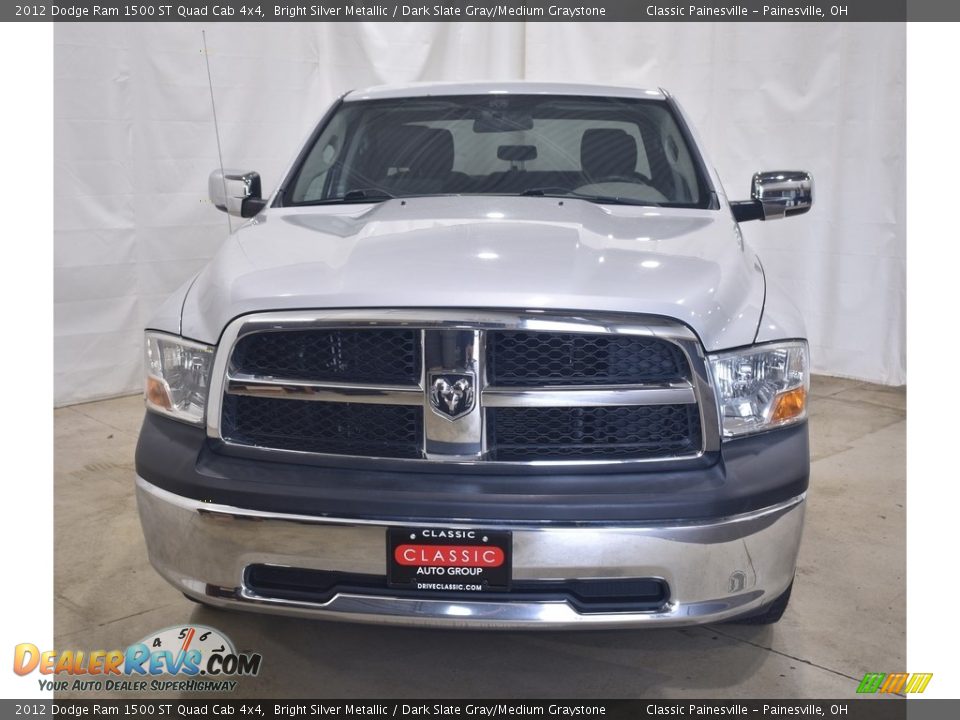 2012 Dodge Ram 1500 ST Quad Cab 4x4 Bright Silver Metallic / Dark Slate Gray/Medium Graystone Photo #4