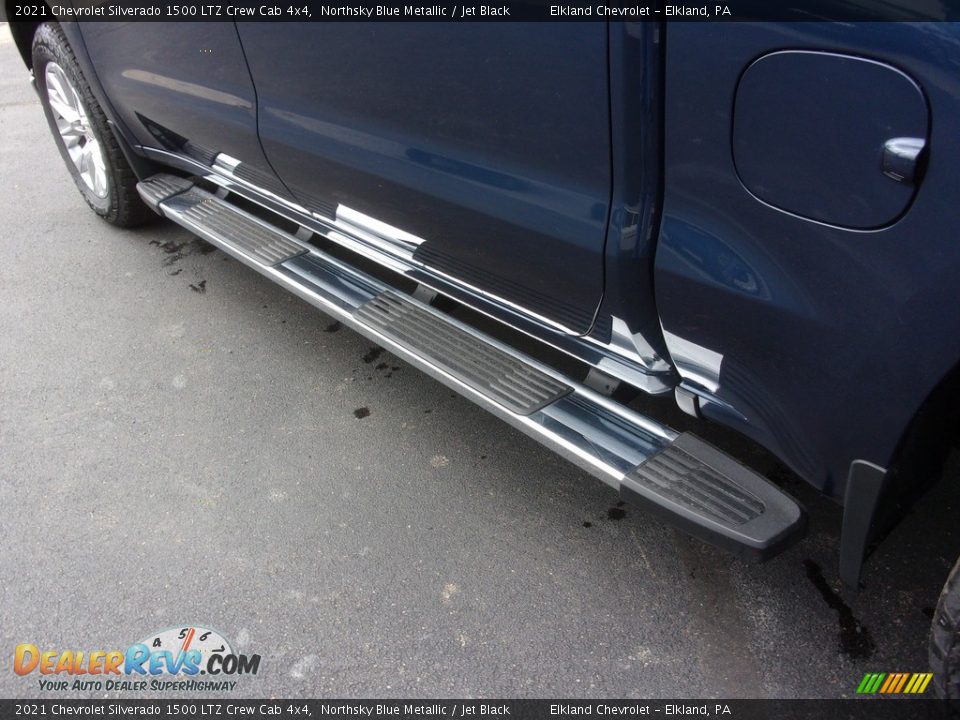 2021 Chevrolet Silverado 1500 LTZ Crew Cab 4x4 Northsky Blue Metallic / Jet Black Photo #16