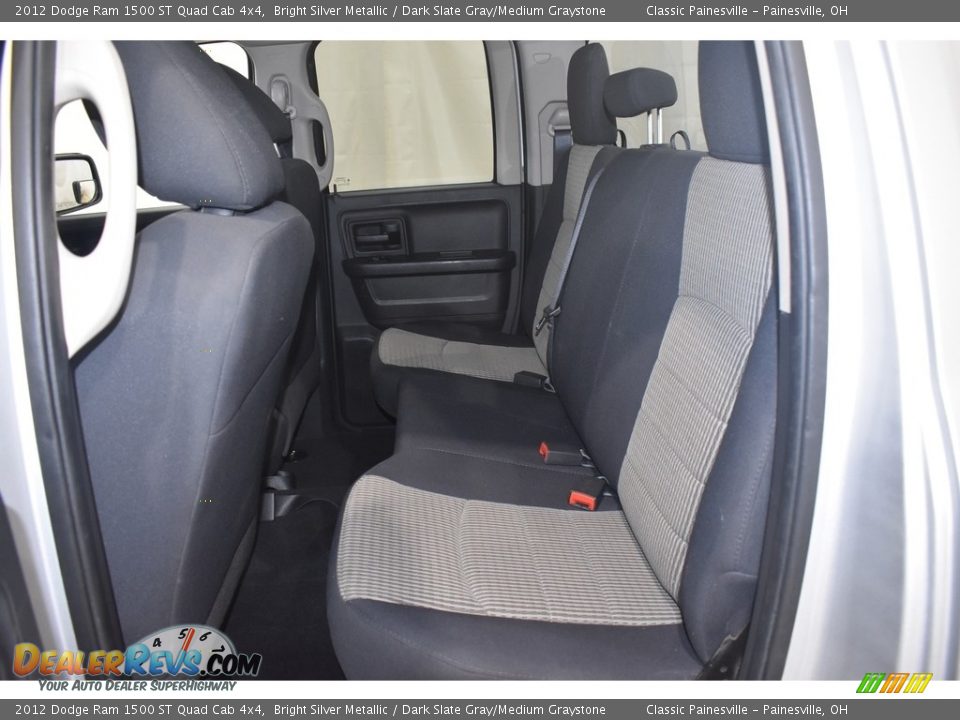 2012 Dodge Ram 1500 ST Quad Cab 4x4 Bright Silver Metallic / Dark Slate Gray/Medium Graystone Photo #8