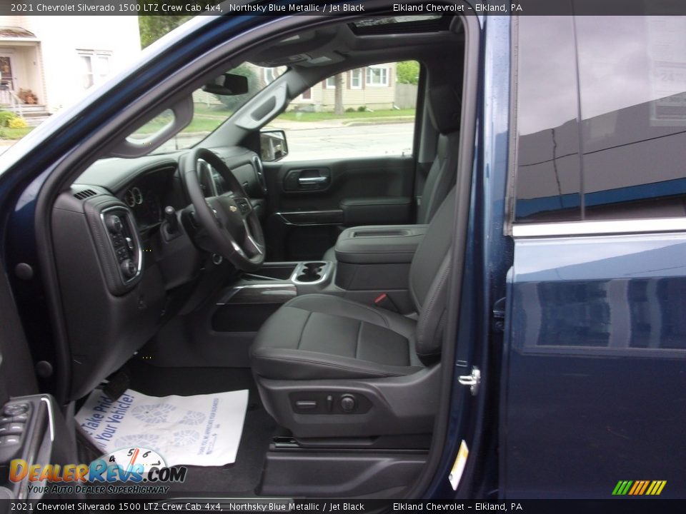 2021 Chevrolet Silverado 1500 LTZ Crew Cab 4x4 Northsky Blue Metallic / Jet Black Photo #18