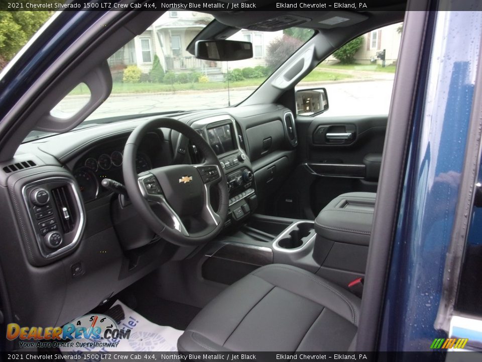 2021 Chevrolet Silverado 1500 LTZ Crew Cab 4x4 Northsky Blue Metallic / Jet Black Photo #19