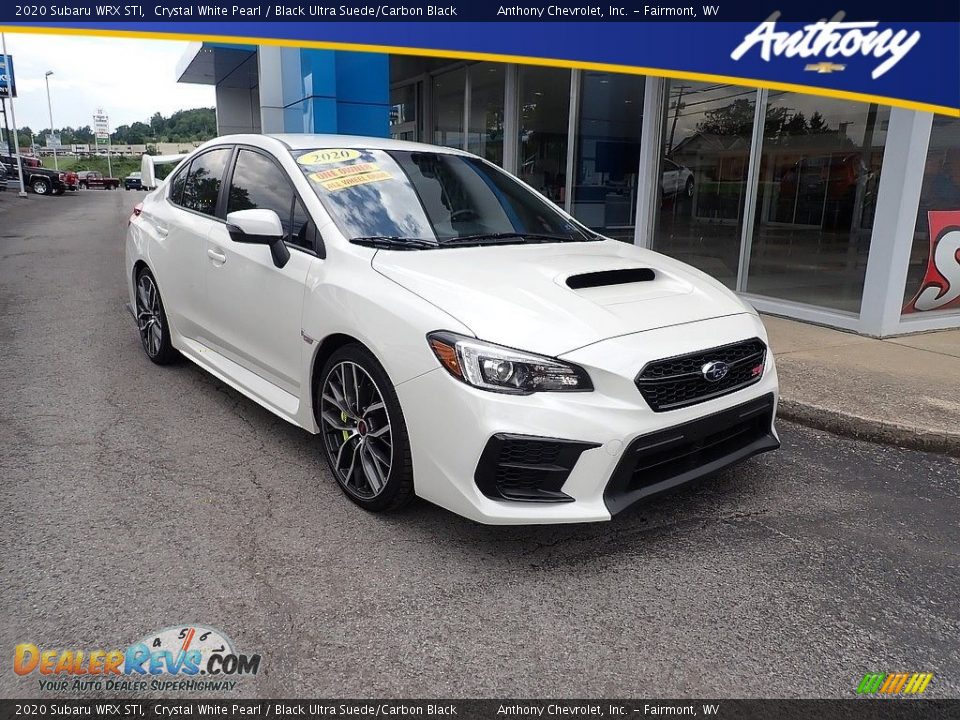 2020 Subaru WRX STI Crystal White Pearl / Black Ultra Suede/Carbon Black Photo #1